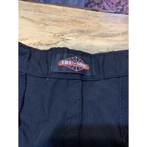 TRU-SPEC Cargo Shorts Military Tactical Rip Stop Button Fly Black Army Large‎